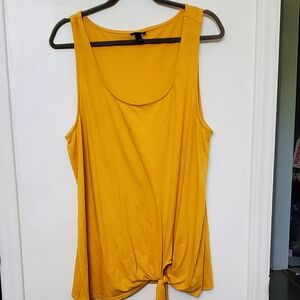 Torrid Golden Yelllow Sleeveless Tie-Front Top Size 2xl